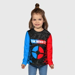 Детский лонгслив 3D Team fortress 2 red vs blue - фото 2