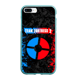 Чехол для iPhone 7Plus/8 Plus матовый Team fortress 2 red vs blue