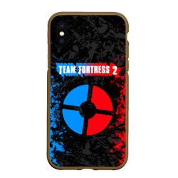 Чехол для iPhone XS Max матовый Team fortress 2 red vs blue