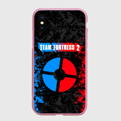 Чехол для iPhone XS Max матовый Team fortress 2 red vs blue