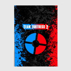 Постер Team fortress 2 red vs blue