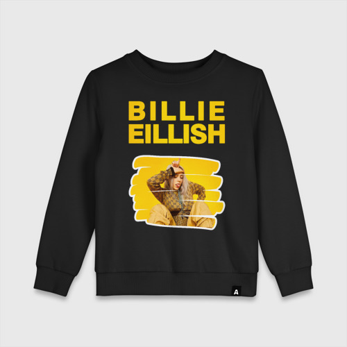 Детский свитшот хлопок Billie Eilish., цвет черный