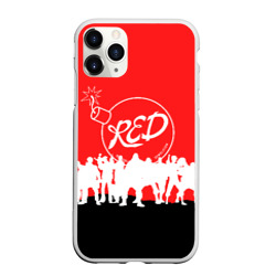 Чехол для iPhone 11 Pro Max матовый Team fortress 2 red team