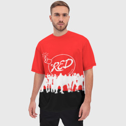 Мужская футболка oversize 3D Team fortress 2 red team - фото 2