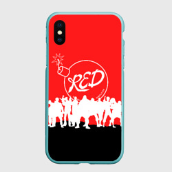 Чехол для iPhone XS Max матовый Team fortress 2 red team