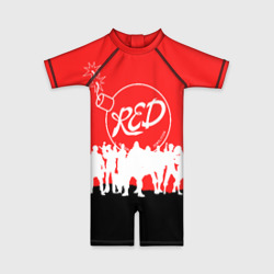 Детский купальный костюм 3D Team fortress 2 red team