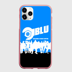 Чехол для iPhone 11 Pro Max матовый Team fortress 2 blue team
