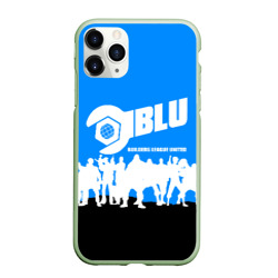 Чехол для iPhone 11 Pro Max матовый Team fortress 2 blue team