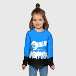 Детский лонгслив 3D Team fortress 2 blue team - фото 2