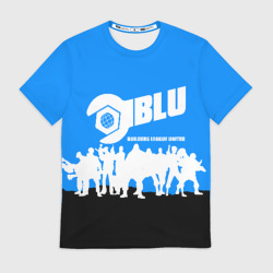 Мужская футболка 3D Team fortress 2 blue team