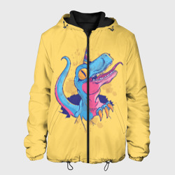 Мужская куртка 3D Динозавр Единорог
