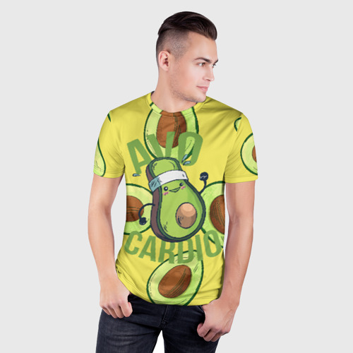 Мужская футболка 3D Slim Аво Кардио, цвет 3D печать - фото 3