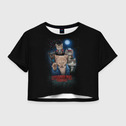 Женская футболка Crop-top 3D Stranger Things