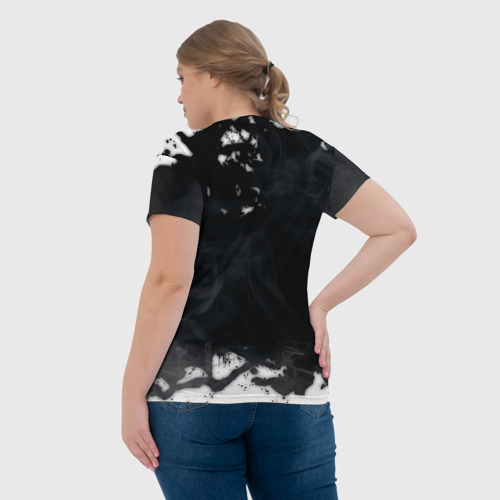 Женская футболка 3D с принтом DISHONORED, вид сзади #2