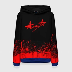 Женская толстовка 3D Алиса на спине