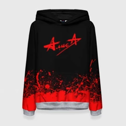 Женская толстовка 3D Алиса на спине