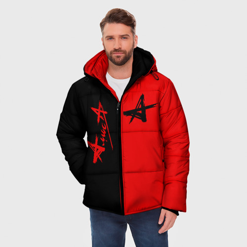 Мужская зимняя куртка 3D Алиса, цвет красный - фото 3