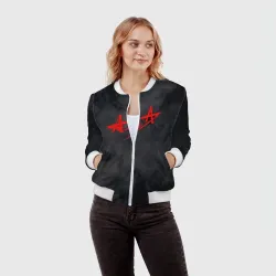 Женский бомбер 3D Алиса на спине - фото 2