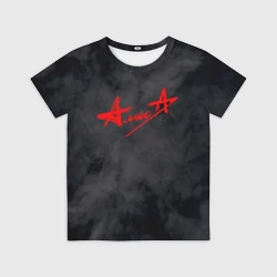 Детская футболка 3D Алиса на спине