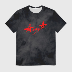 Мужская футболка 3D Алиса на спине