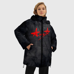Женская зимняя куртка Oversize Алиса на спине - фото 2