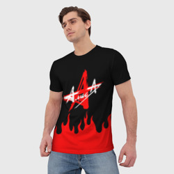 Мужская футболка 3D Алиса стар - фото 2