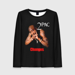 Женский лонгслив 3D 2pac