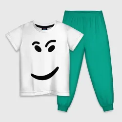 Детская пижама с белой футболкой Roblox check IT