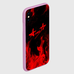 Чехол для iPhone XS Max матовый Алиса - фото 2