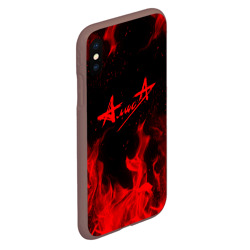 Чехол для iPhone XS Max матовый Алиса - фото 2