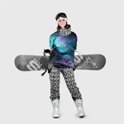 Накидка на куртку 3D Фрактальный космос - фото 2