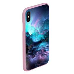 Чехол для iPhone XS Max матовый Фрактальный космос - фото 2