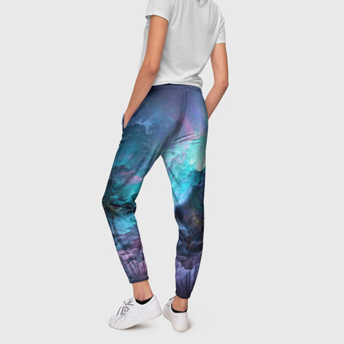 Женские брюки 3D Фрактальный космос - фото 4