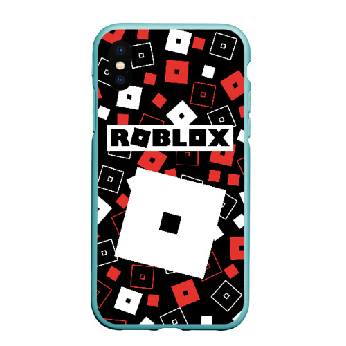 Чехол для iPhone XS Max матовый Roblox, цвет мятный