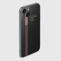 Чехол для iPhone 15 силиконовый с защитой камеры If 1 == 2 - фото 2