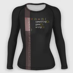 Женский рашгард 3D If 1 == 2