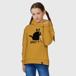 Детское худи Oversize хлопок What cat - фото 2