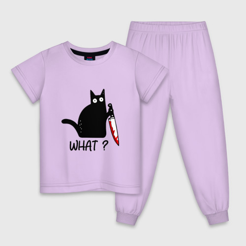 Детская пижама хлопок What cat Фото 01 Детская пижама хлопок What cat Фото 01