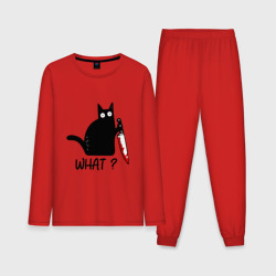 Мужская пижама (с лонгсливом) What cat