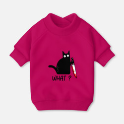 Свитшот для собак хлопок What cat