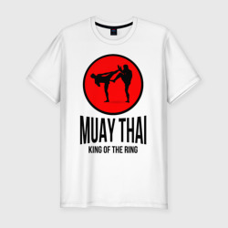 Мужская футболка хлопок Slim Muay thai fighters