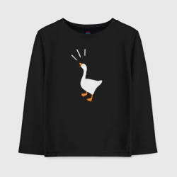Детский лонгслив хлопок Гусь кря!