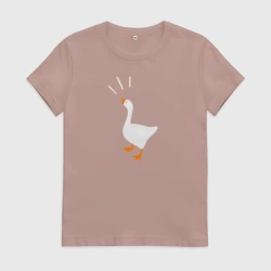 Женская футболка хлопок Гусь кря!