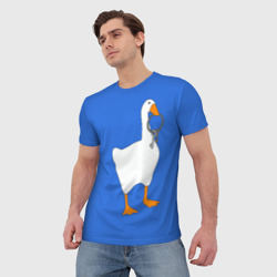 Мужская футболка 3D Untitled Goose Game - фото 2