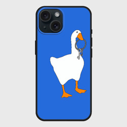 Чехол силиконовый для Apple iPhone 15 матовый Untitled Goose Game