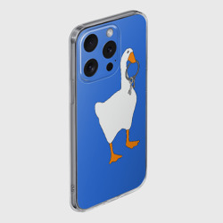 Чехол для iPhone 15 Pro силиконовый с защитой камеры Untitled Goose Game - фото 2