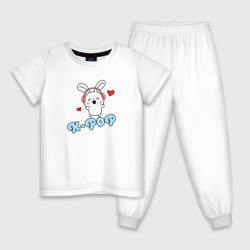 Детская пижама хлопок K-Pop Cute Kawaii Bunny