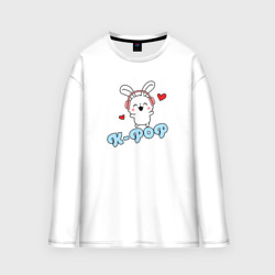 Мужской лонгслив oversize хлопок K-Pop Cute Kawaii Bunny