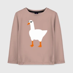 Детский лонгслив хлопок Крутой гусь