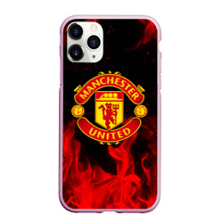 Чехол для iPhone 11 Pro Max матовый Манчестер Юнайтед FCMU Manchester united